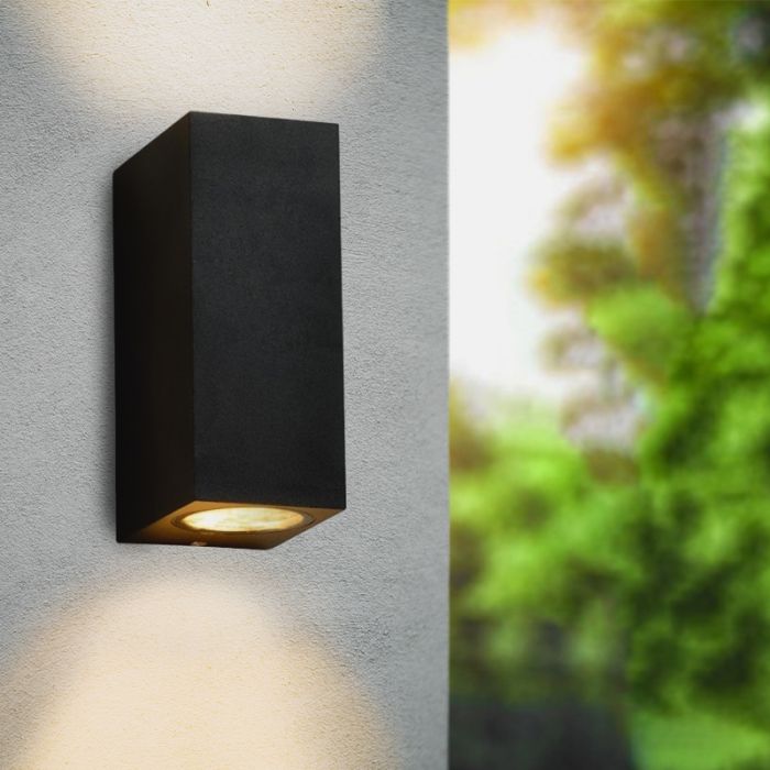 Modern udendørslampe sort, Corella, IP44