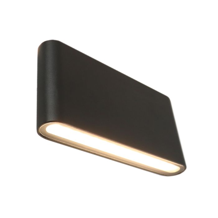 Modern udendørslampe sort, Cailey, 10W, 3000K LED, IP54