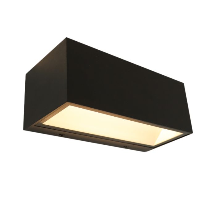 Modern udendørslampe sort, Cailey, 10W, 3000K LED, IP54