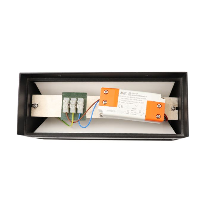 Modern udendørslampe sort, Cailey, 10W, 3000K LED, IP54