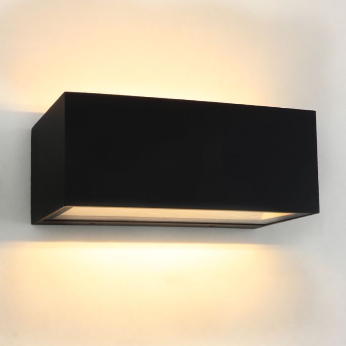 Modern udendørslampe sort, Cailey, 10W, 3000K LED, IP54