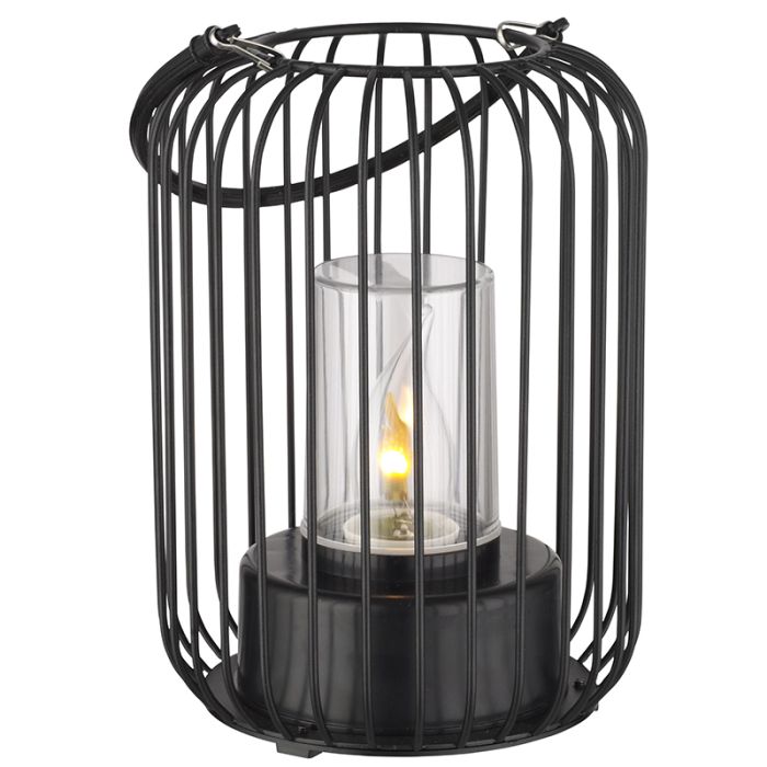 Modern udendørs bordlampe sort, Enya, IP44