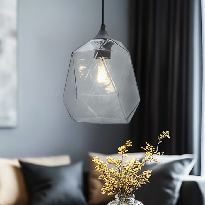 Retro pendler lampe gennemsigtig, Jian