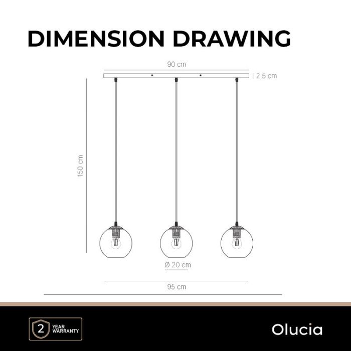 Design pendler lampe grøn, Giada