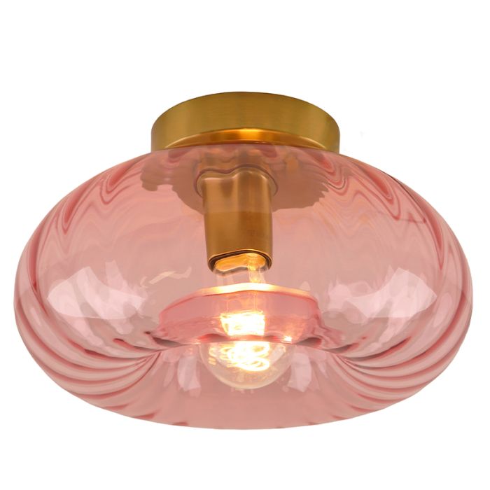 Retro loftlampe lyserød, Diane