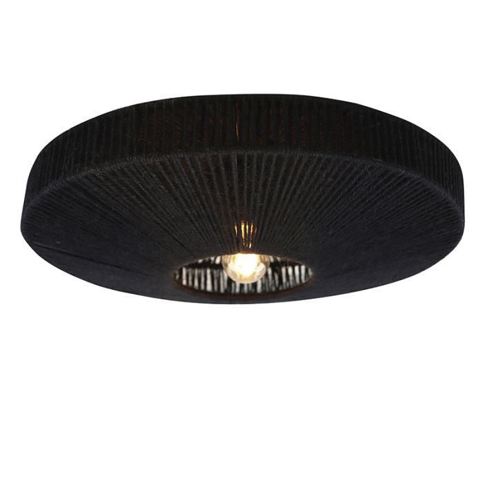 Rustik loftlampe sort, Sanny