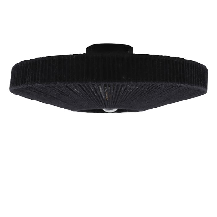 Rustik loftlampe sort, Sanny