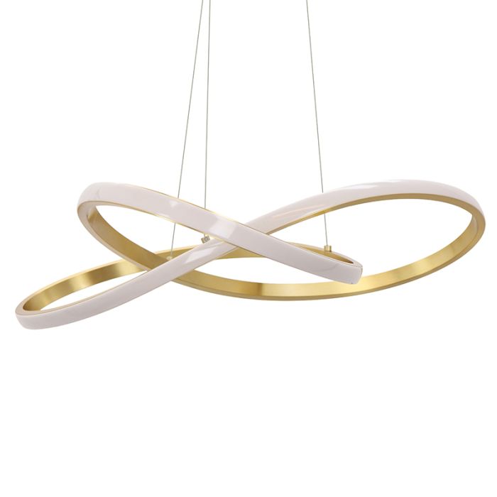 Design pendler lampe messing, Tanya