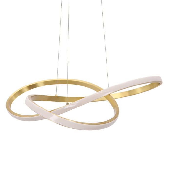 Design pendler lampe messing, Tanya