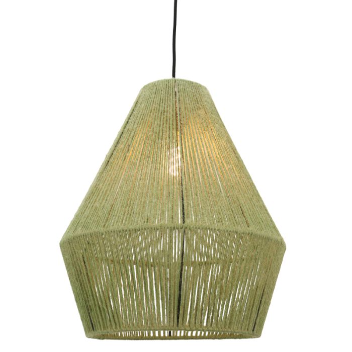 Rustik pendler lampe grøn, Holly