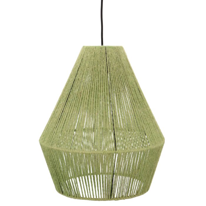 Rustik pendler lampe grøn, Holly