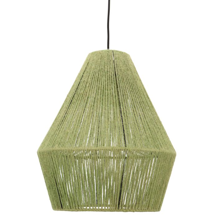 Rustik pendler lampe grøn, Holly