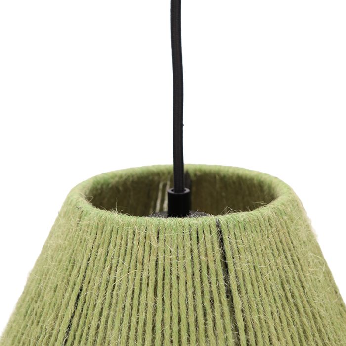 Rustik pendler lampe grøn, Holly