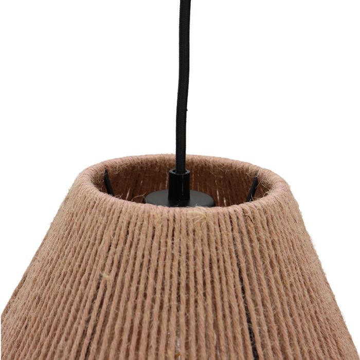 Rustik pendler lampe lyserød, Holly