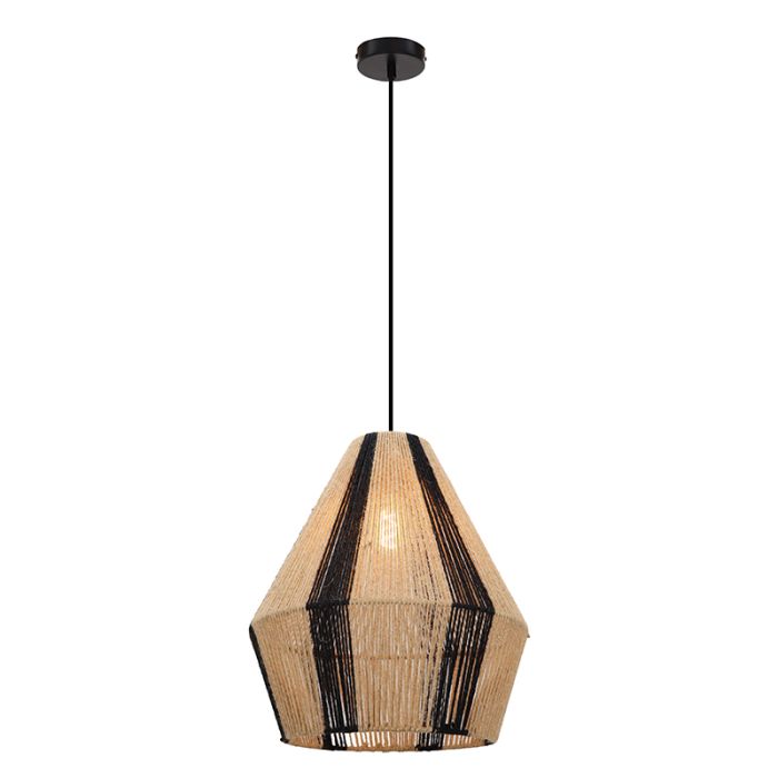 Rustik pendler lampe brun, Holly