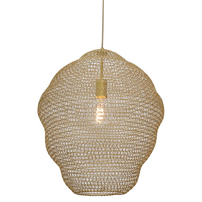 Design pendler lampe guld, Sep