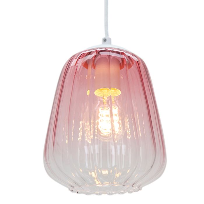 Design pendler lampe lyserød, Sue