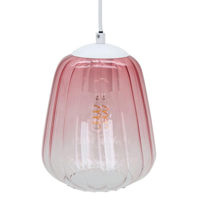 Design pendler lampe lyserød, Sue