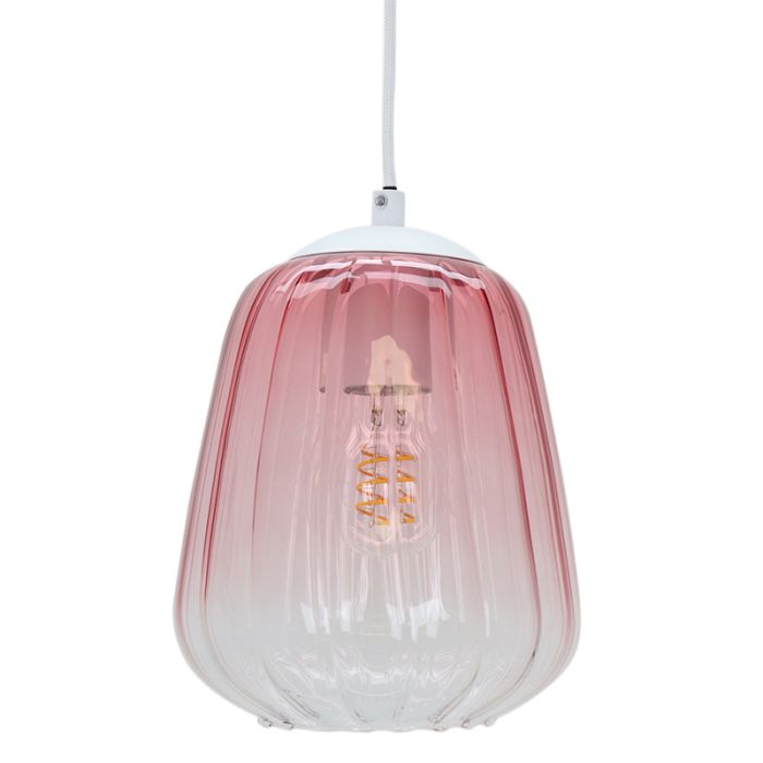 Design pendler lampe lyserød, Sue
