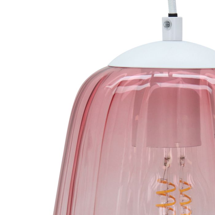 Design pendler lampe lyserød, Sue