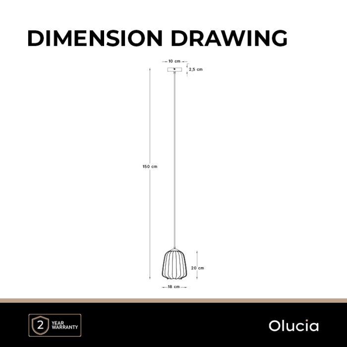 Design pendler lampe lyserød, Sue