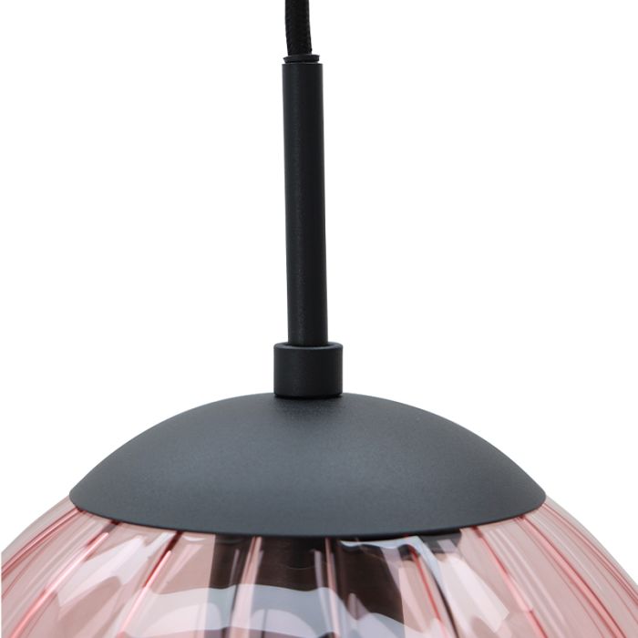 Retro pendler lampe lyserød, Rifka