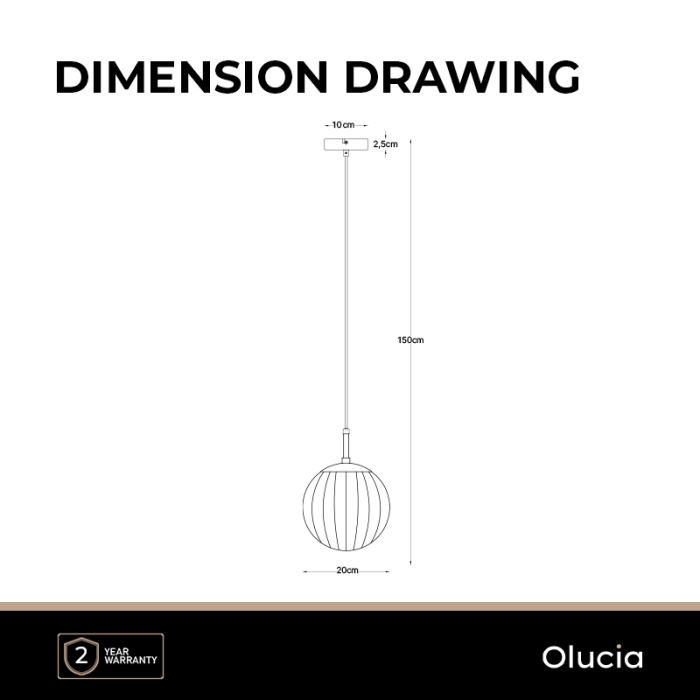 Retro pendler lampe rav, Rifka