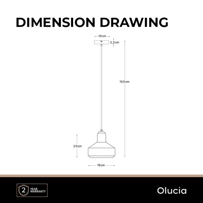 Design pendler lampe rav, Sabina