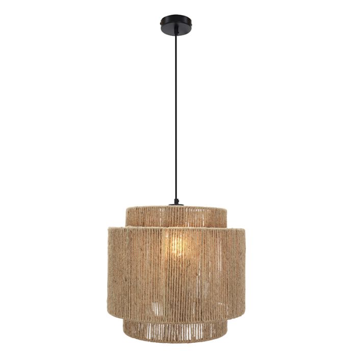 Rustik pendler lampe brun, Sanny
