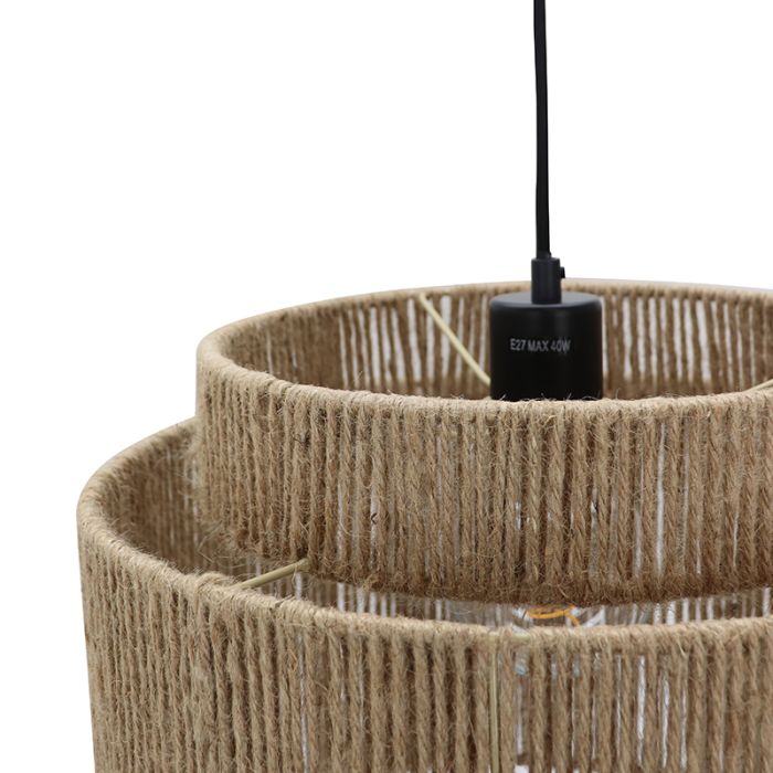 Rustik pendler lampe brun, Sanny
