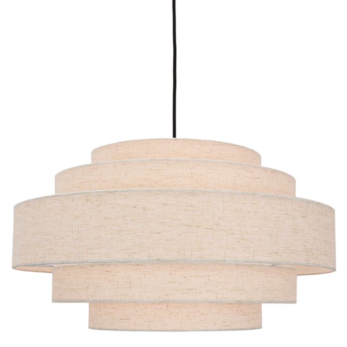 Modern pendler lampe beige, Timmy