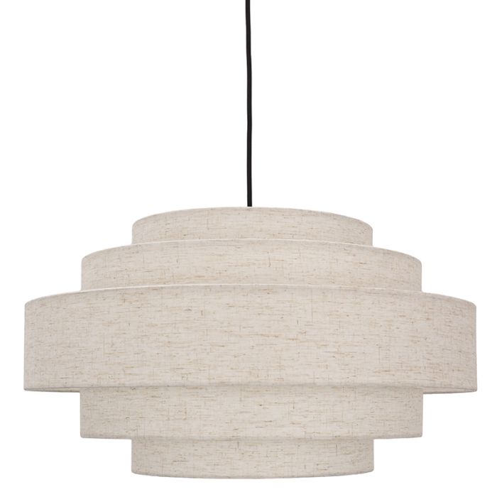 Modern pendler lampe beige, Timmy