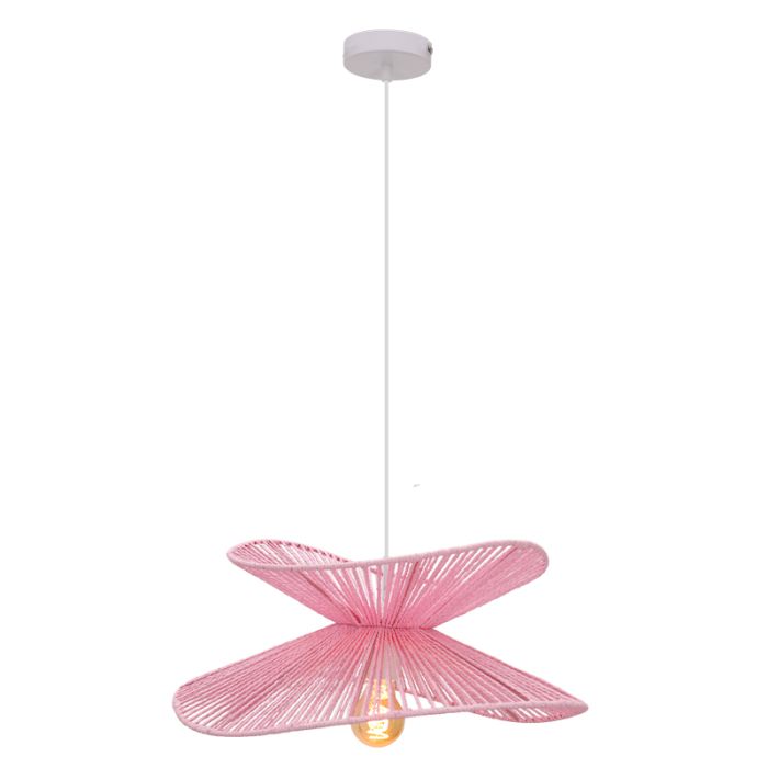 Papir pendler lampe lyserød, Rosalie