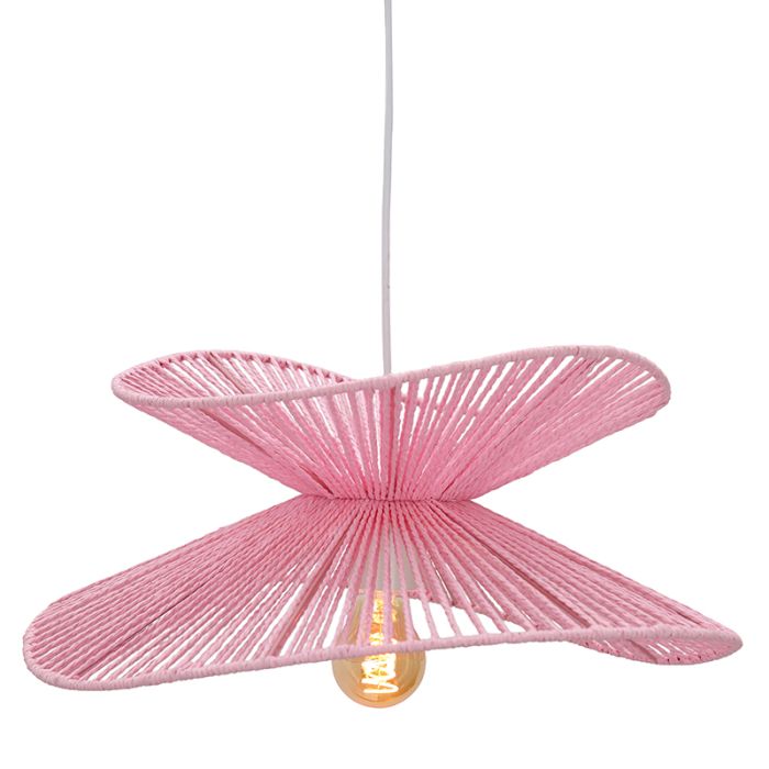 Papir pendler lampe lyserød, Rosalie