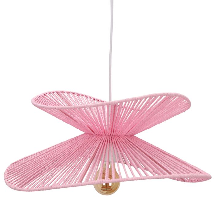 Papir pendler lampe lyserød, Rosalie