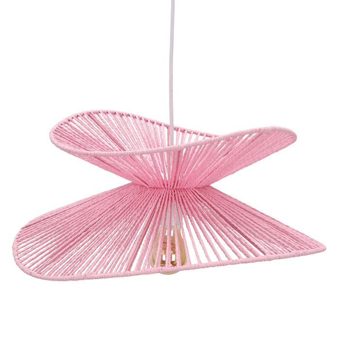 Papir pendler lampe lyserød, Rosalie