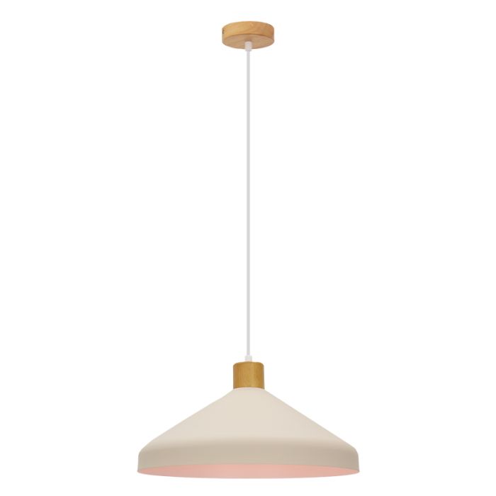 Rustik pendler lampe beige, Freddie