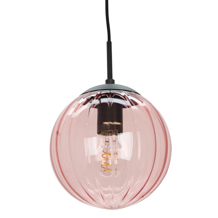 Retro pendler lampe lyserød, Rifka