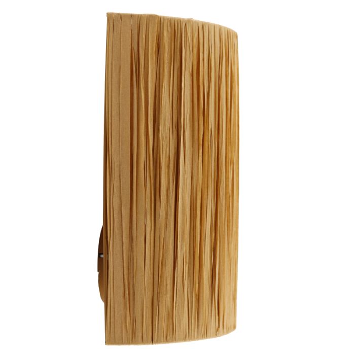 Papir væglampe brun, Daisy, med brytare
