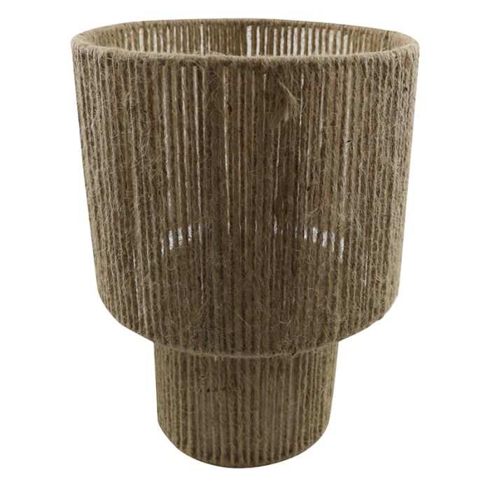 Rustik bordlampe brun, Sanny, med brytare