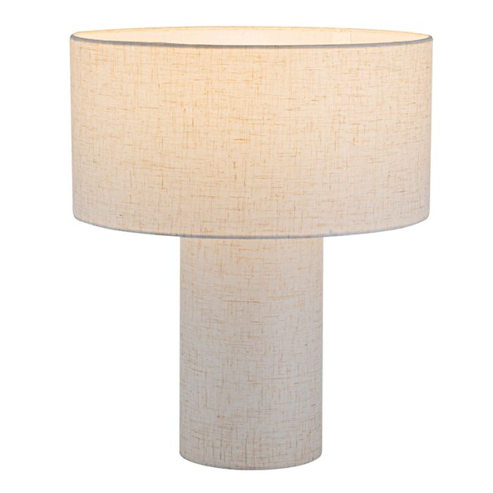 Modern bordlampe beige, Timmy, med brytare