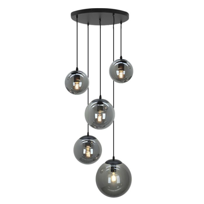 Design pendler lampe sort, Dolf