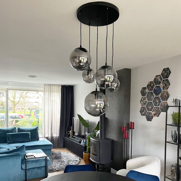 Design pendler lampe sort, Dolf