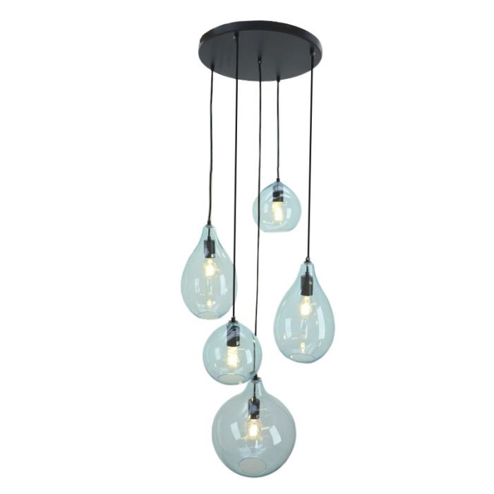 Design pendler lampe blå, Cees