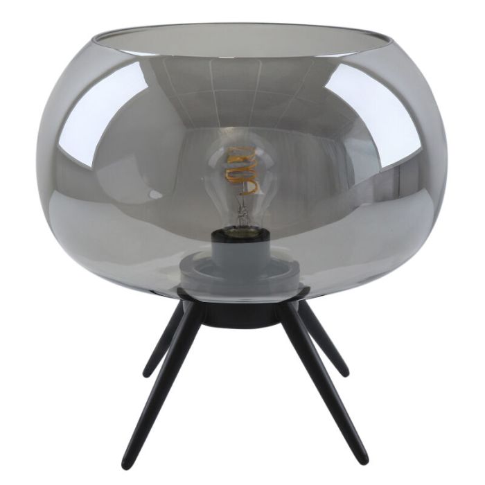 Design bordlampe grå, Vidro, med brytare