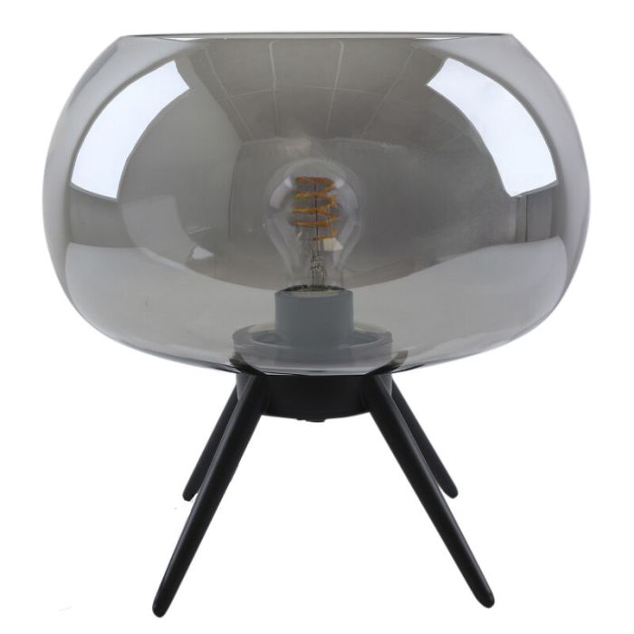 Design bordlampe grå, Vidro, med brytare
