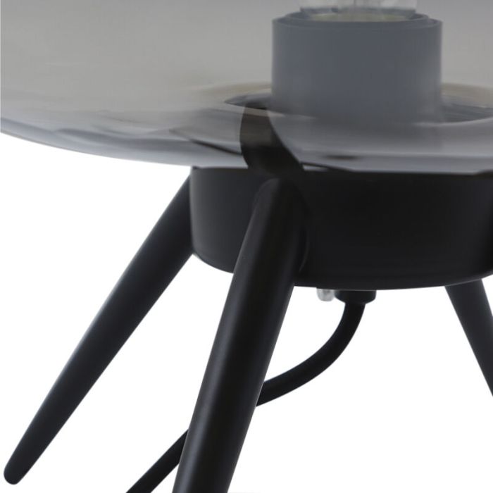 Design bordlampe grå, Vidro, med brytare