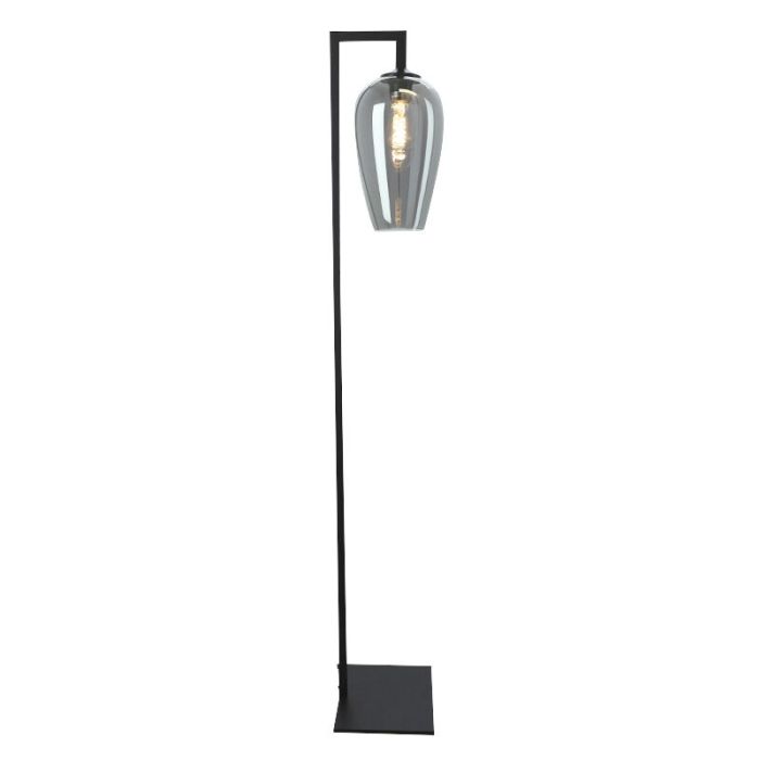 Design gulv lampe grå, Andy, med brytare