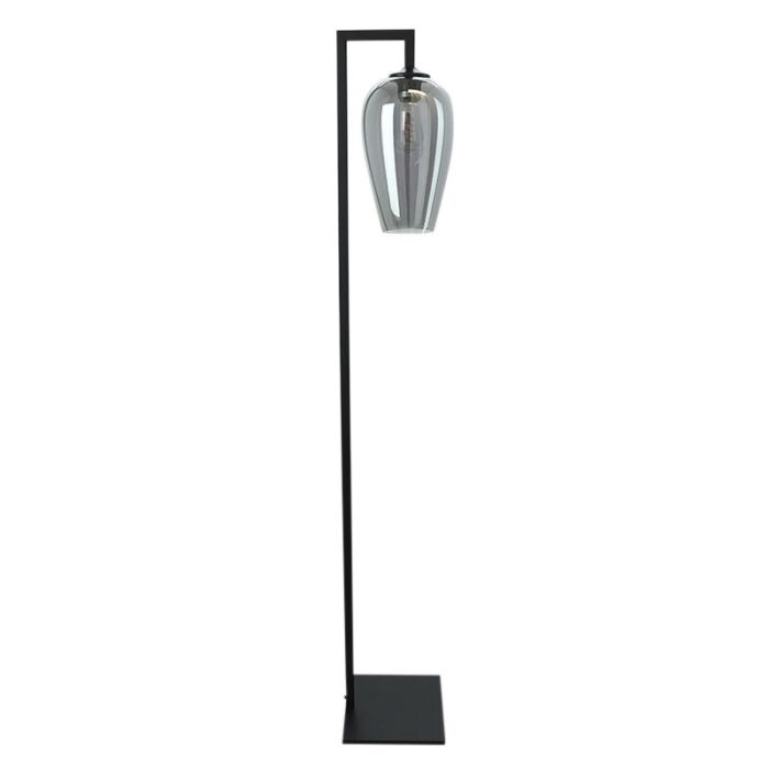 Design gulv lampe grå, Andy, med brytare