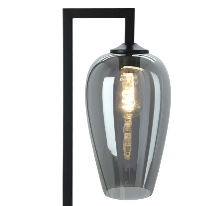 Design gulv lampe grå, Andy, med brytare